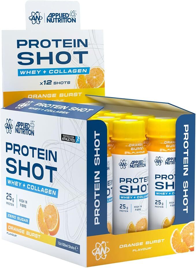 Protein Shot, Orange Burst - 12 x 100 ml. - Applied Nutrition