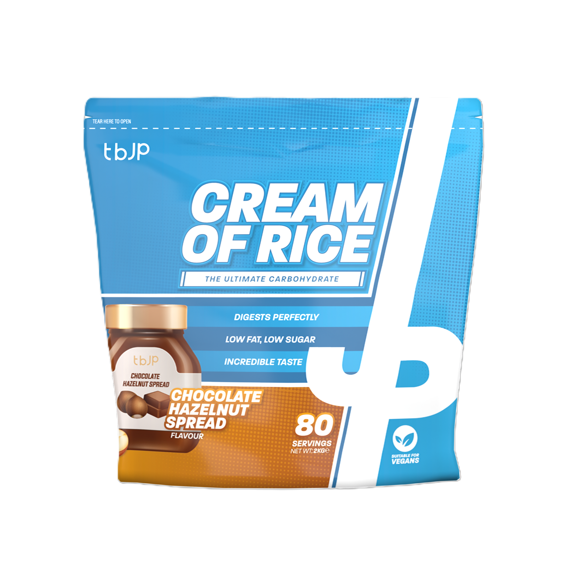 Cream of Rice, Chocolate Hazelnut Spread - 2000 grams - Trained by JP