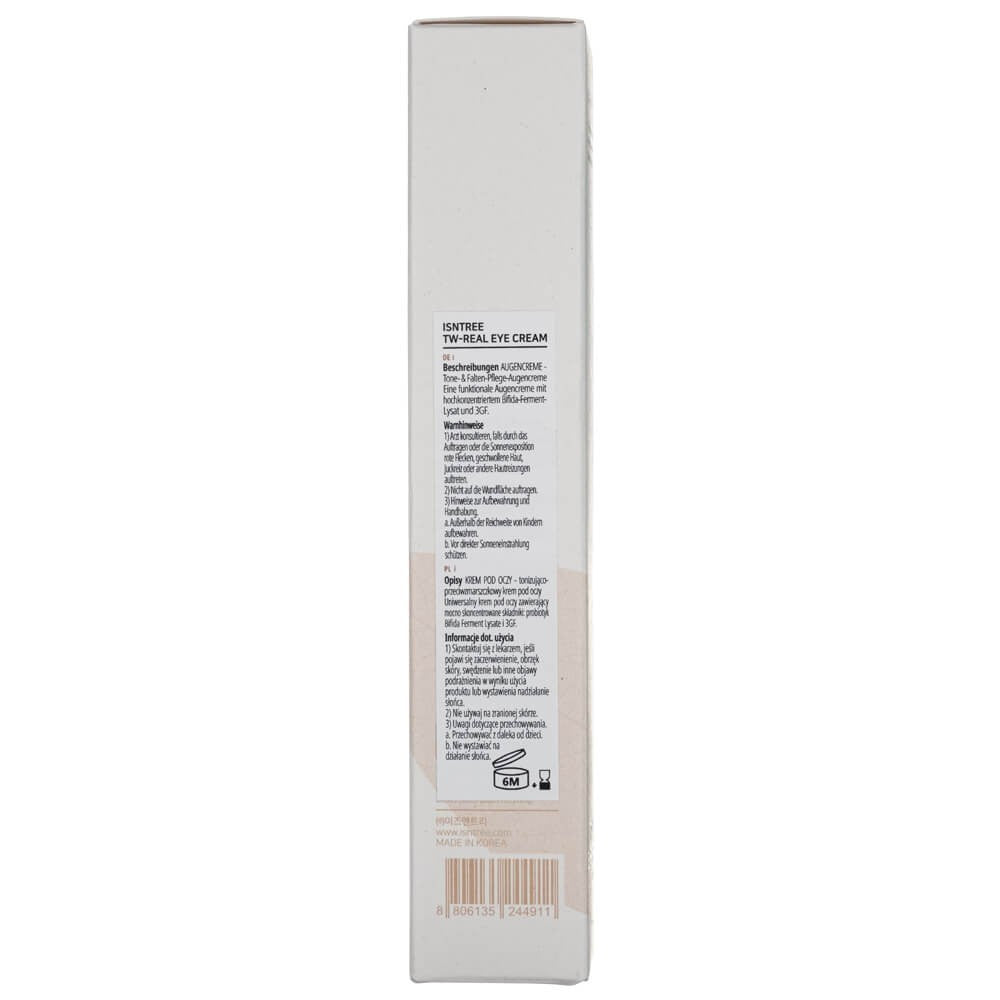 Isntree TW-Real pretgrumbu acu krēms – 30 ml