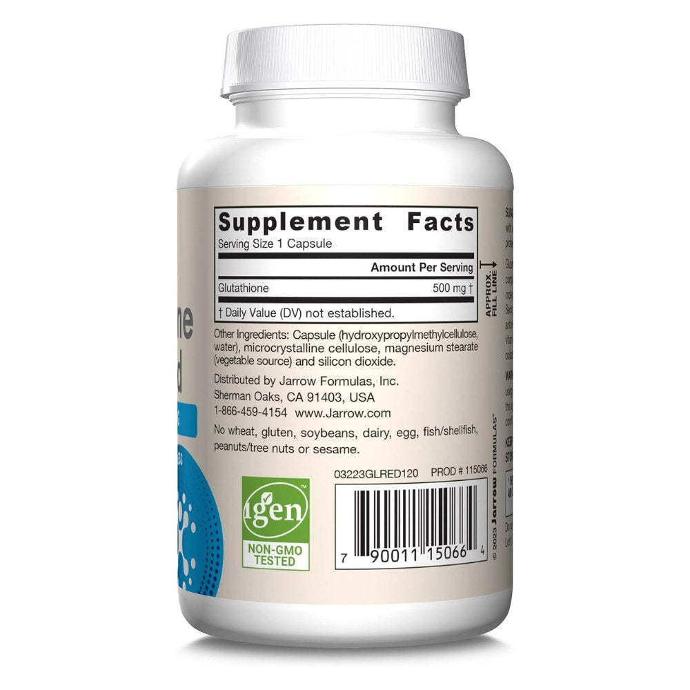 Jarrow Formulas Glutathione Reduced 500 mg – 120 kapsulas