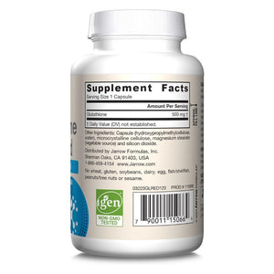 Jarrow Formulas Glutathione Reduced 500 mg – 120 kapsulas
