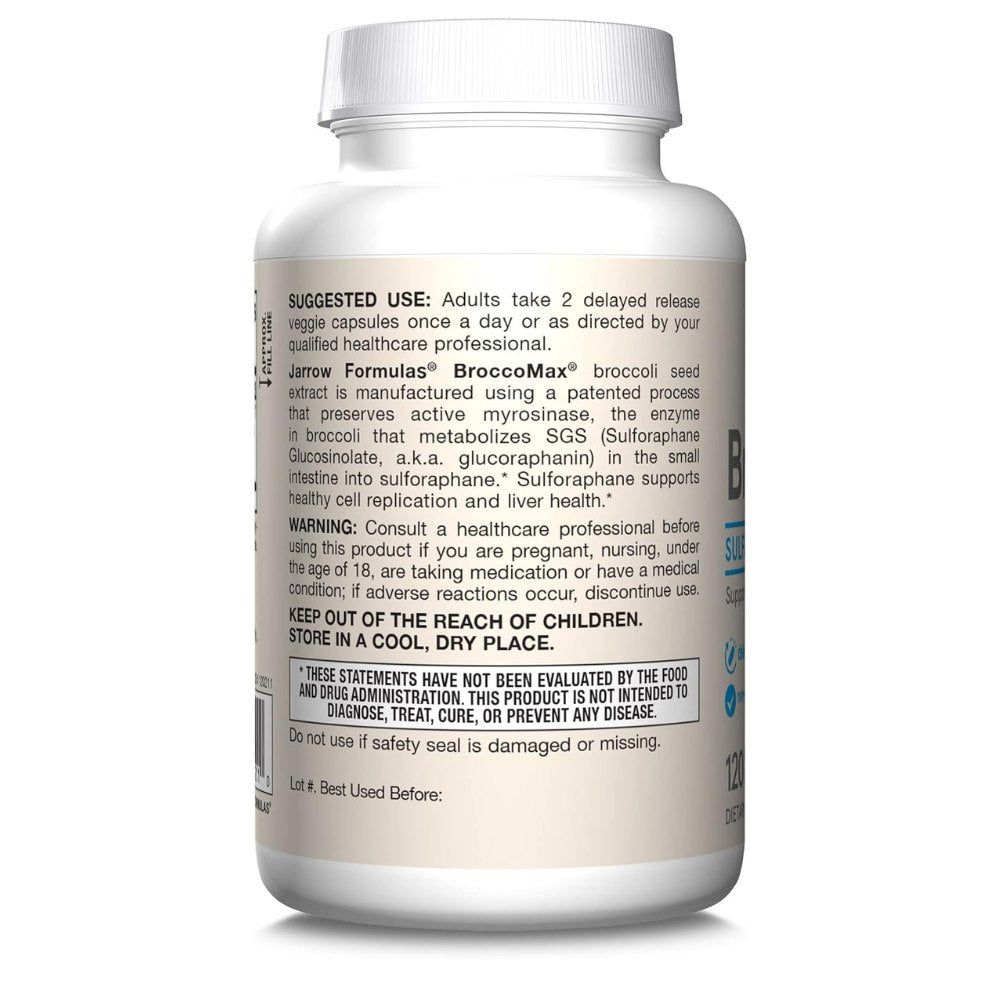 Jarrow Formulas BroccoMax (Sulforaphane glucosinolate) 35 mg - 120 kapsulių - Magnis.lt