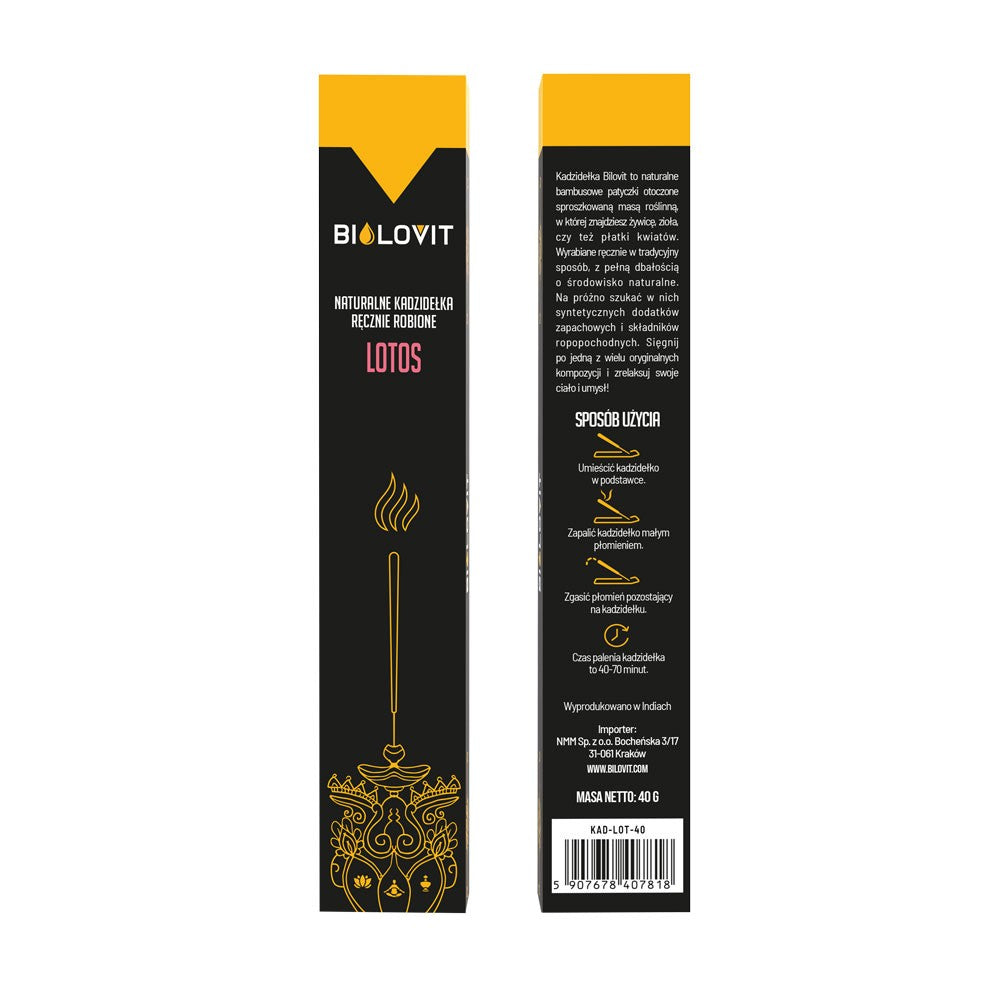 Bilovit dabīgie aromātiskie vīraksociņi Lotus – 40 g