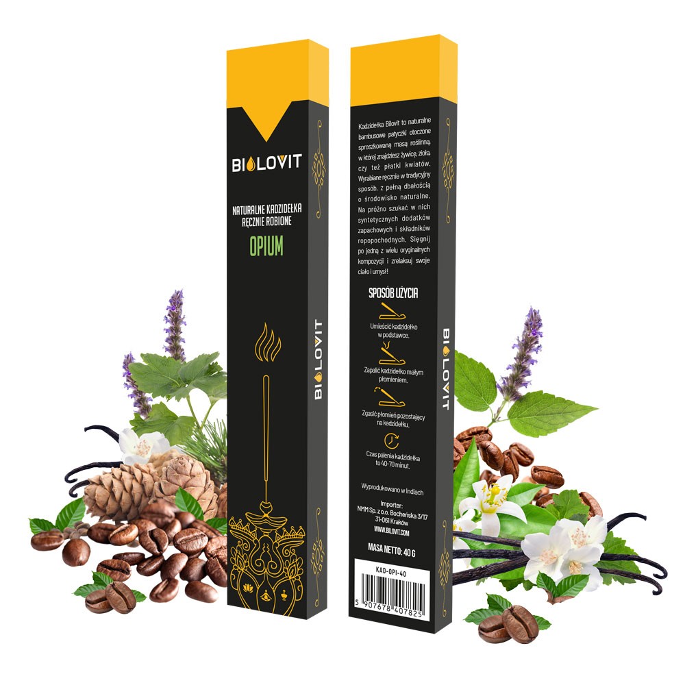 Bilovit dabīgās aromātiskās vīraka nūjiņas Opium - 40 g