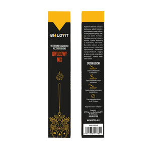 Bilovit dabīgas aromatiskās vīraka nūjiņas augļu maisījums – 40 g