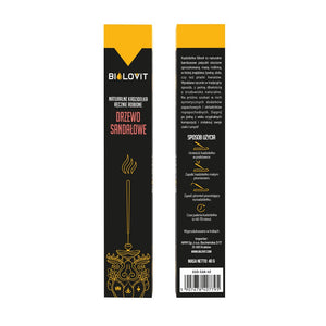 Bilovit dabīgie aromātiskie vīraksandalas kociņi Sandalwood - 40 g