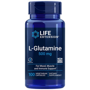 Life Extension L-glutamīns 500 mg - 100 kapsulas