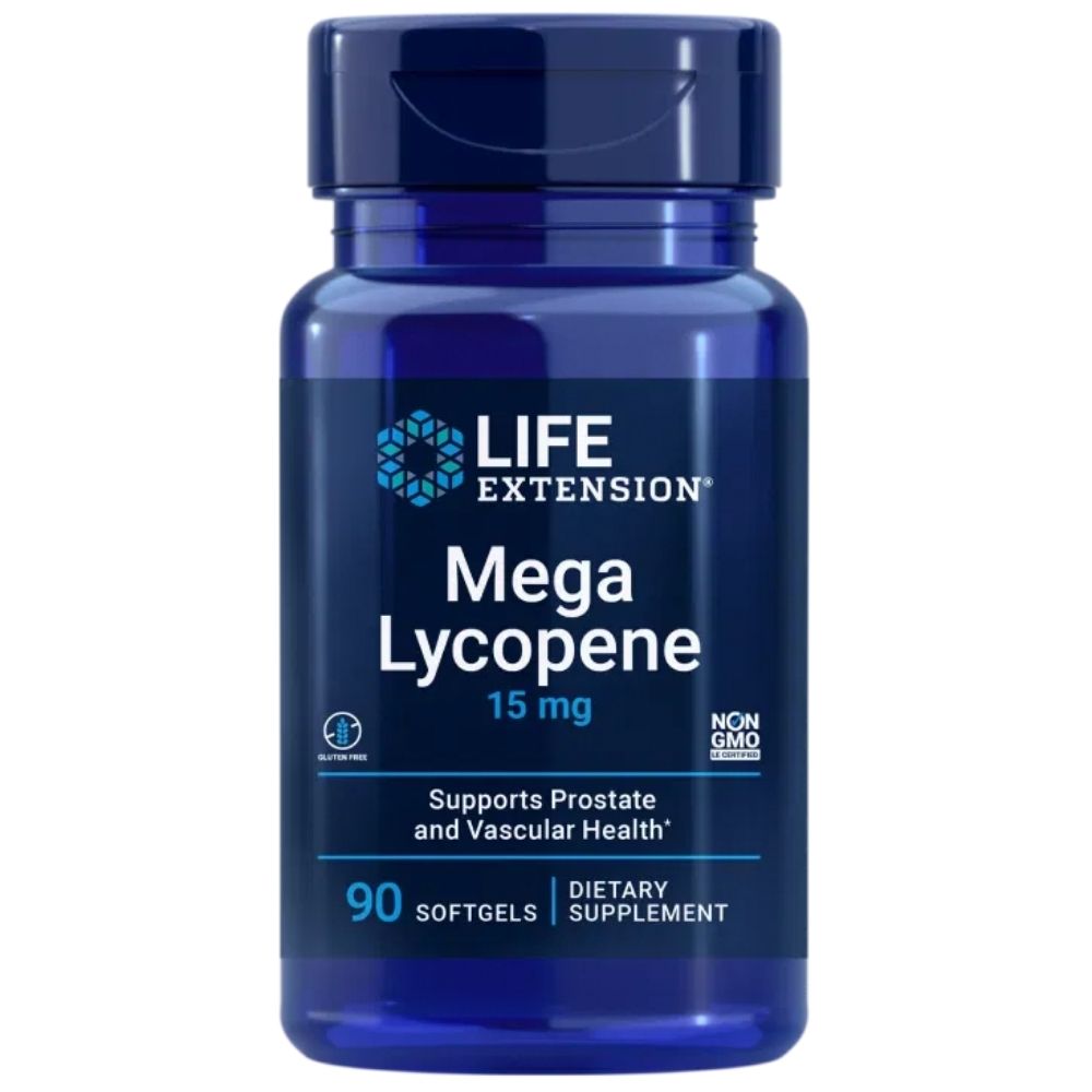 Life Extension Mega Likopēns 15 mg - 90 mīkstās želejas kapsulas