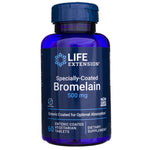 Life Extension speciāli pārklāts bromelaīns 500 mg - 60 tabletes