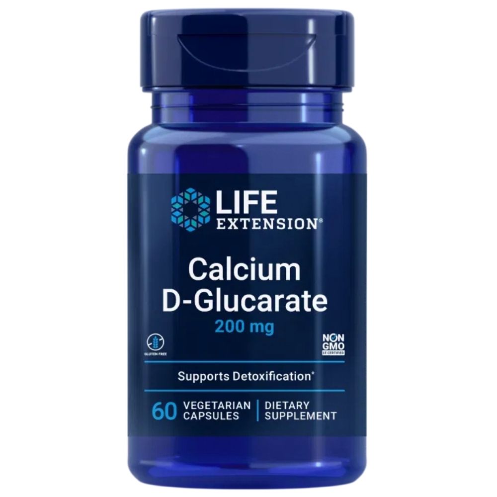 Life Extension Kalcio D-gliukarāts 200 mg - 60 kapsulas