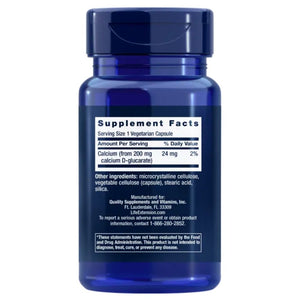 Life Extension Kalcio D-gliukarāts 200 mg - 60 kapsulas
