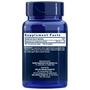 Life Extension Magnijs (citrāts) 100 mg - 100 kapsulas