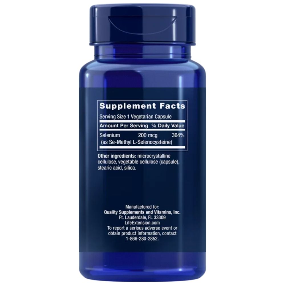 Life Extension Se-metil-L-selenocisteīns, selēns 200 mkg - 90 kapsulas