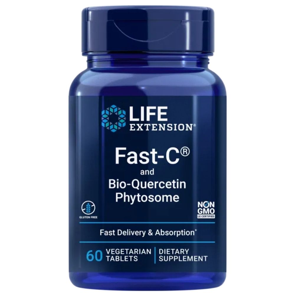 Life Extension Fast-C® un Bio-Quercetin Phytosome - 60 tabletes