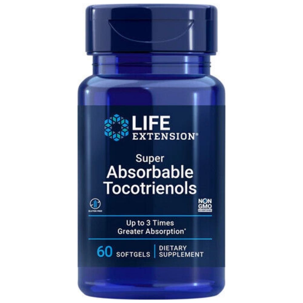 Life Extension tokotrienoli, E vitamīns - 60 kapsulas