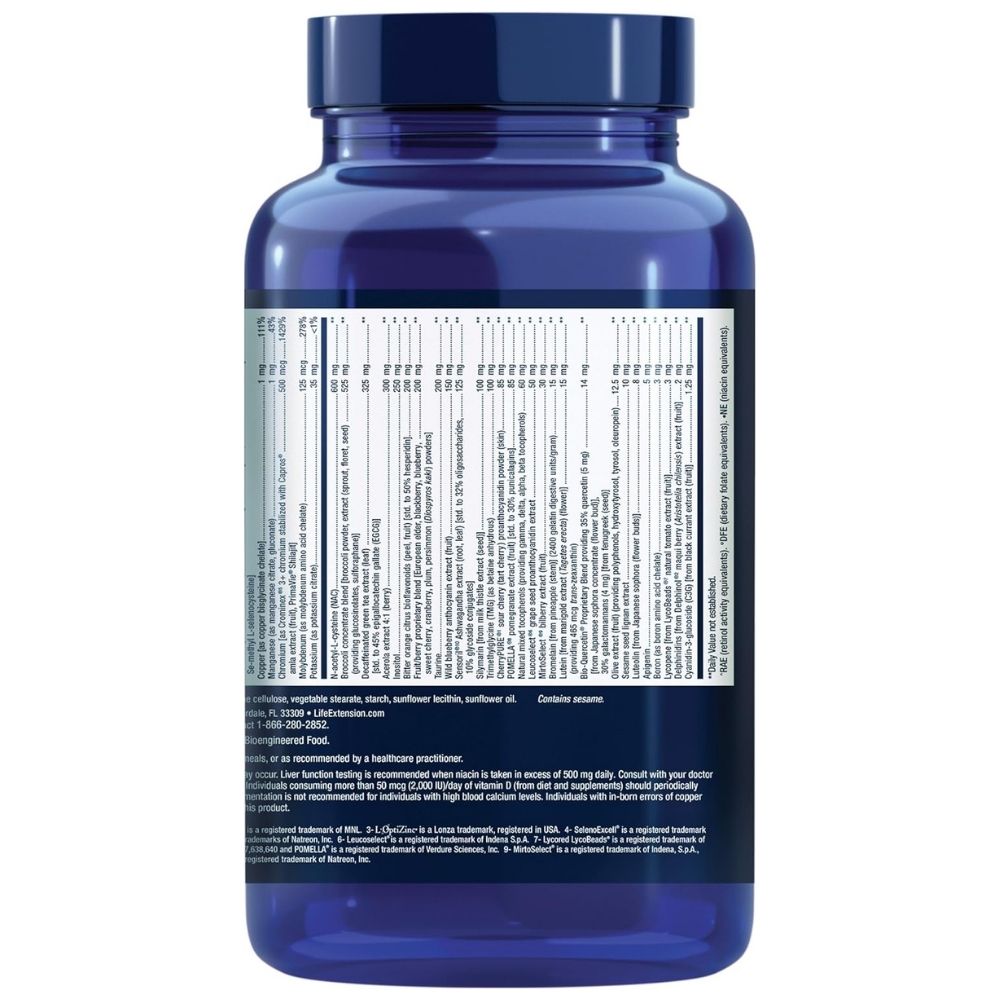 Life Extension Mix kapsulas, vitamīnu, minerālvielu, dārzeņu un augļu komplekss - 360 kapsulas