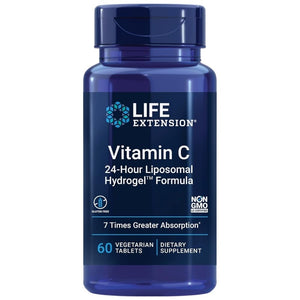 Life Extension vitaminas C, 24 stundu liposomālā formula - 60 kapsulas