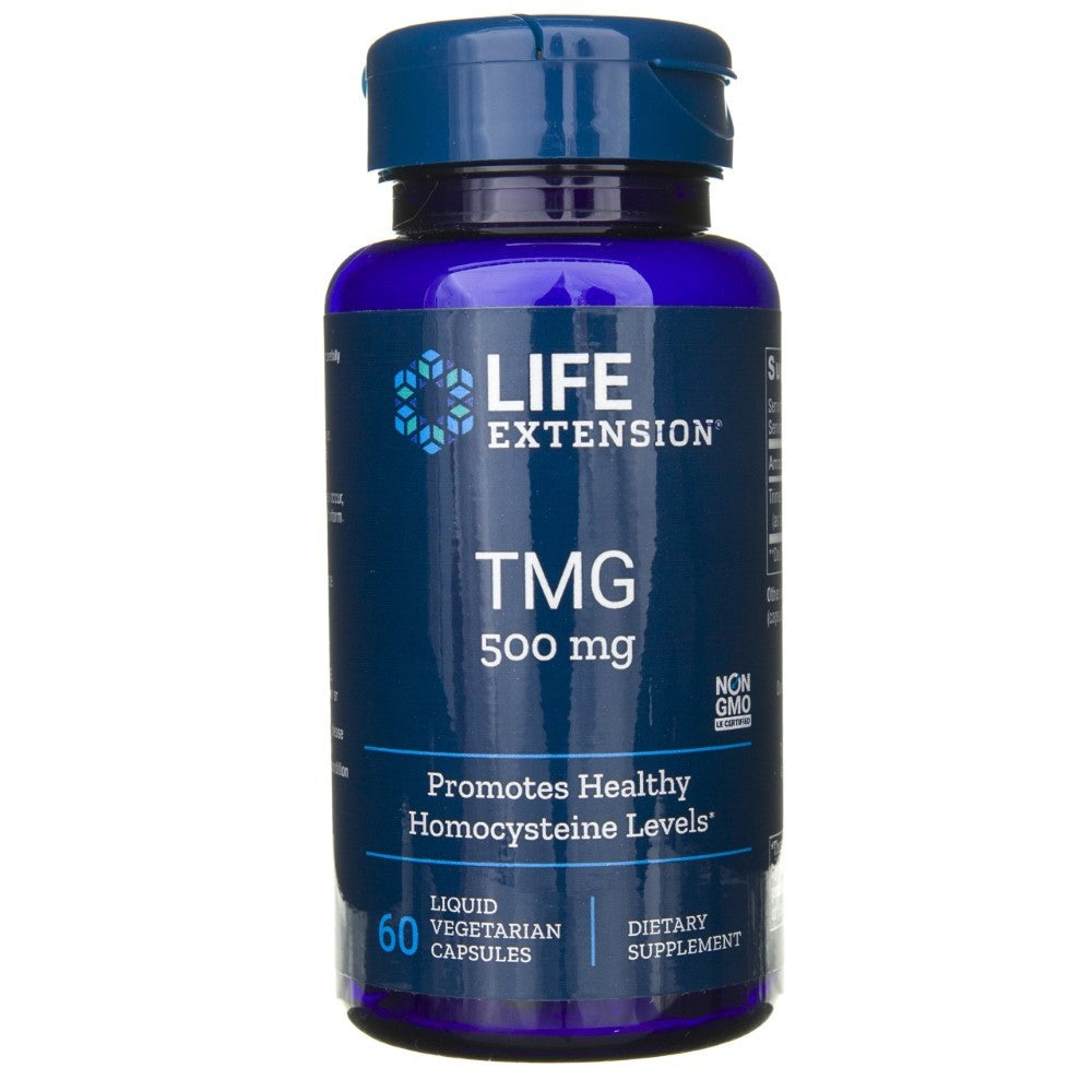 Life Extension TMG 500 mg - 60 kapsulių - Magnis.lt