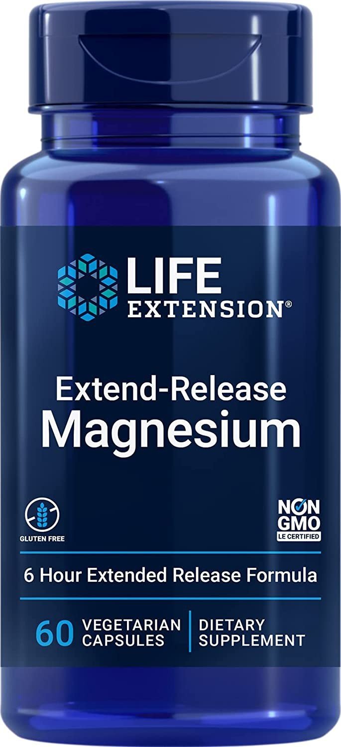 Life Extension pailginto atpalaidavimo magnijs 250 mg - 60 kapsulas
