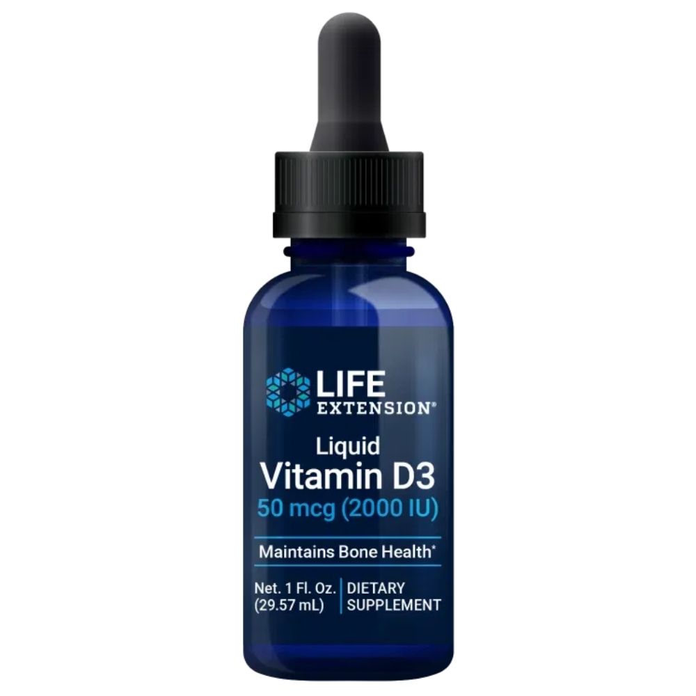 Life Extension D3 vitamīna pilieni 2000 IU – 29,57 ml