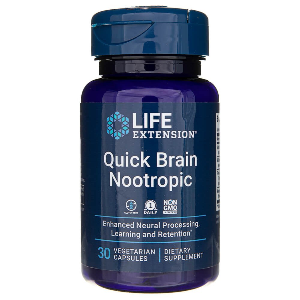 Life Extension Quick Brain Nootropic – 30 kapsulu