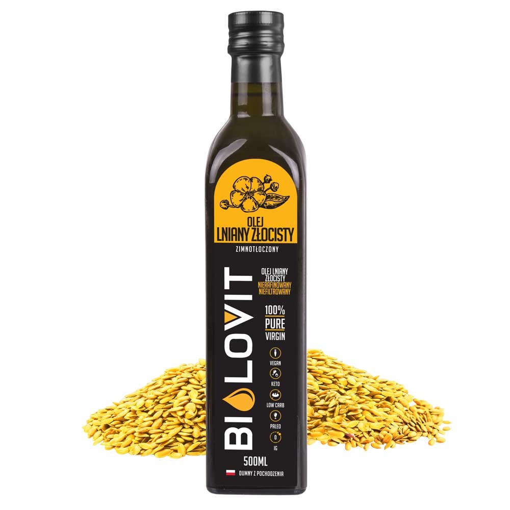 Bilovit Aukstā spieduma zelta linsēklu eļļa – 500 ml