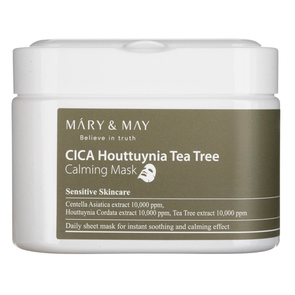 Mary&May CICA Houttuynia un tējas koka nomierinoša maska - 30 gab.