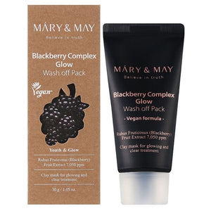 Mary&May švytinti molio maska Blackberry Complex Glow - 30 g