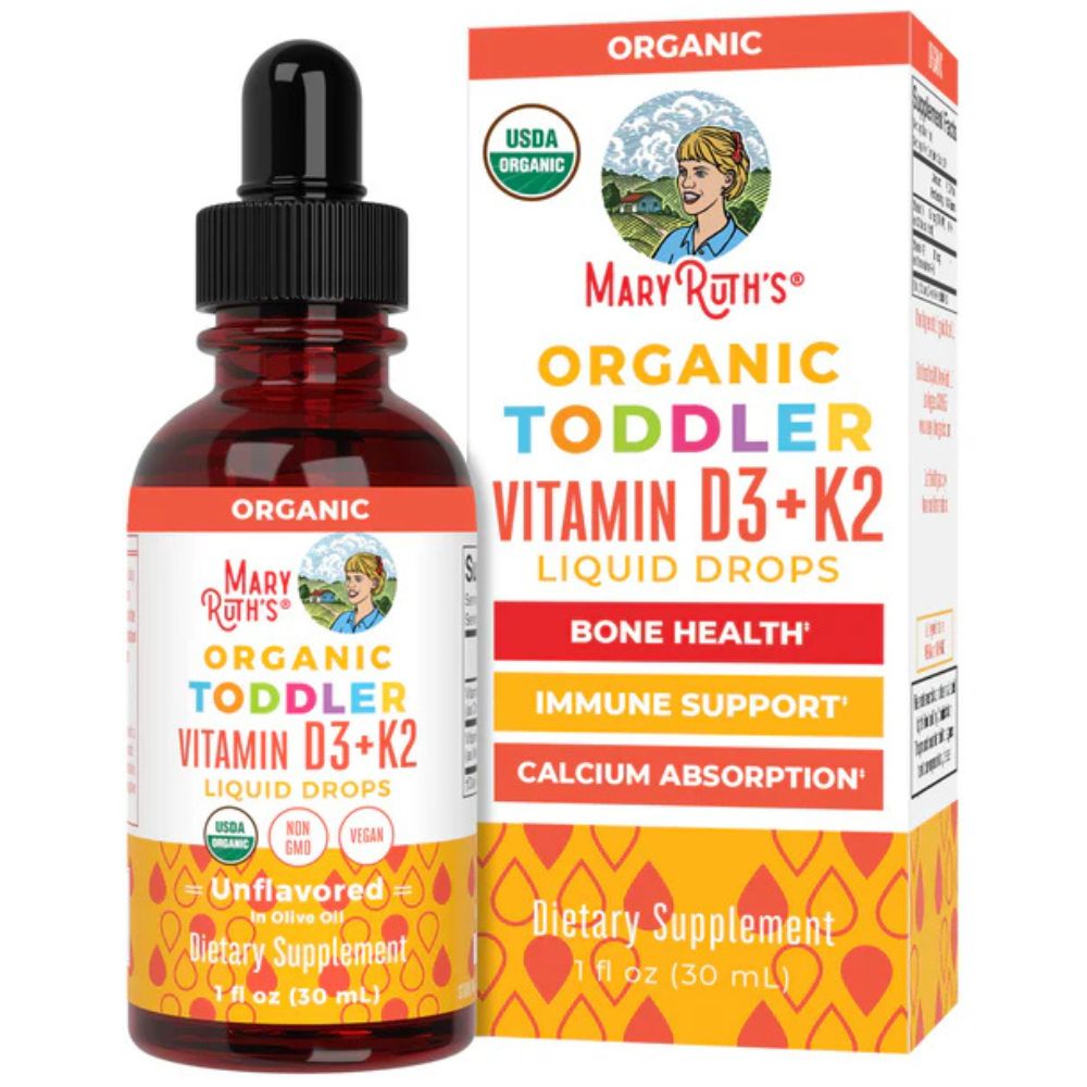 MaryRuth's mazgaiņu D3+K2 vitamīna pilieni - 30 ml