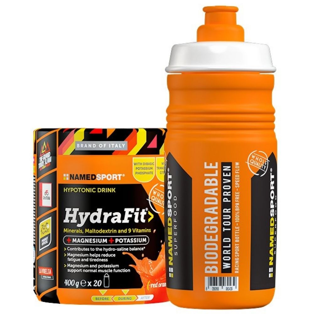 Namedsport HydraFit, Hipotoninis gėrimas, apelsinas - 400 g - Magnis.lt