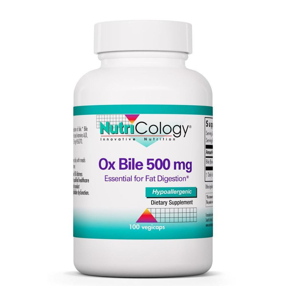 Nutricology Ox Bile 500 mg - 100 kapsulu