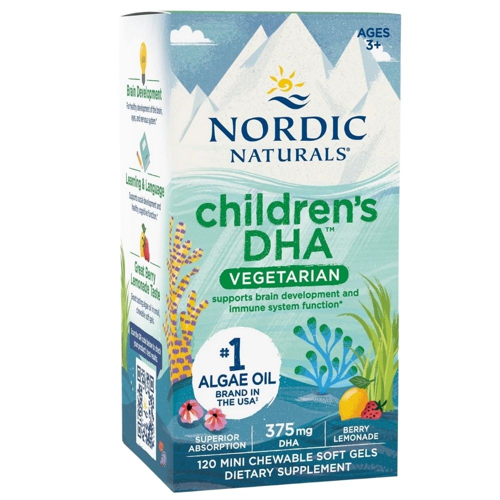 Nordic Naturals DHA bērniemsetarian - 120 mini kapsulas