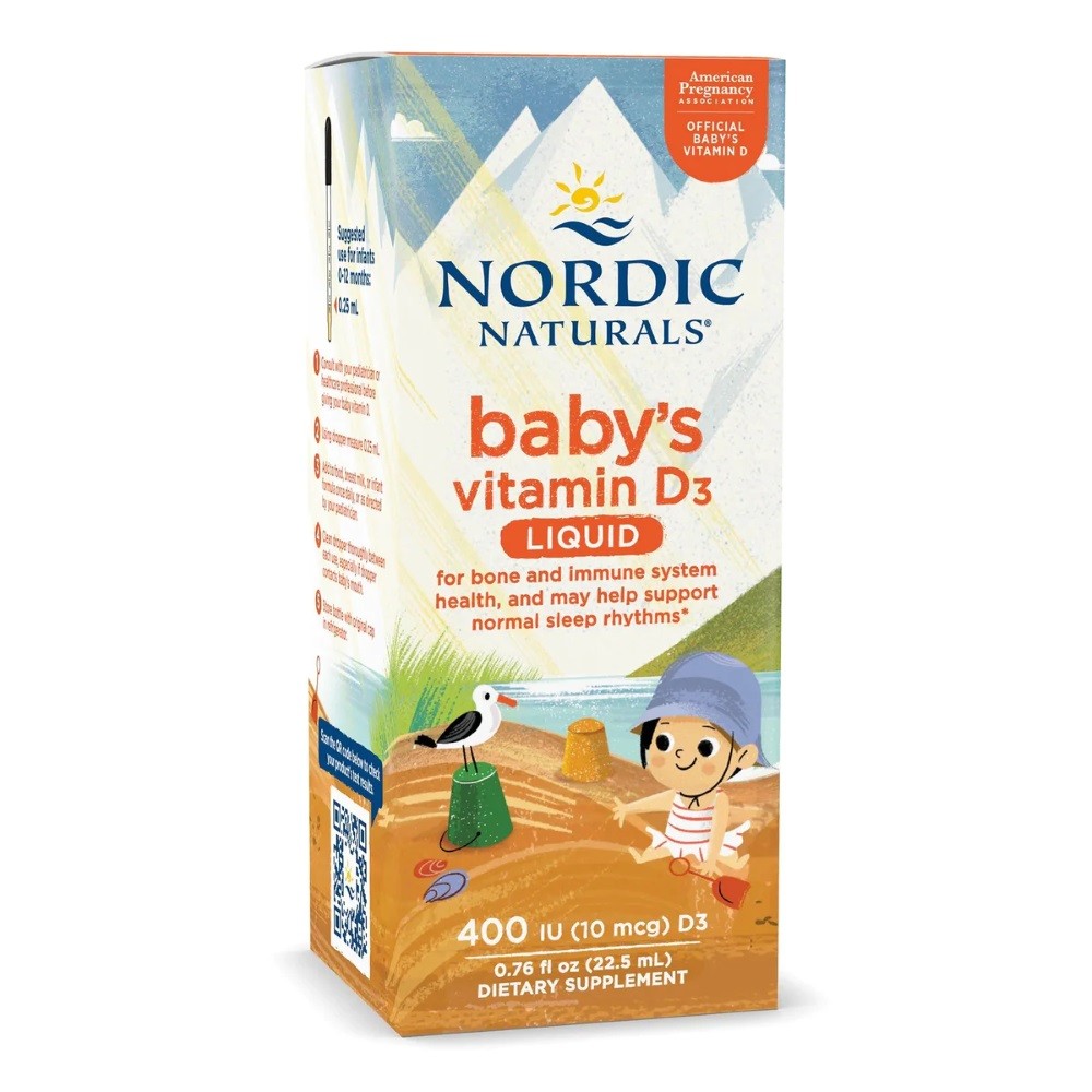 Nordic Naturals D3 vitamīns 400 SV zīdaiņiem – 22,5 ml