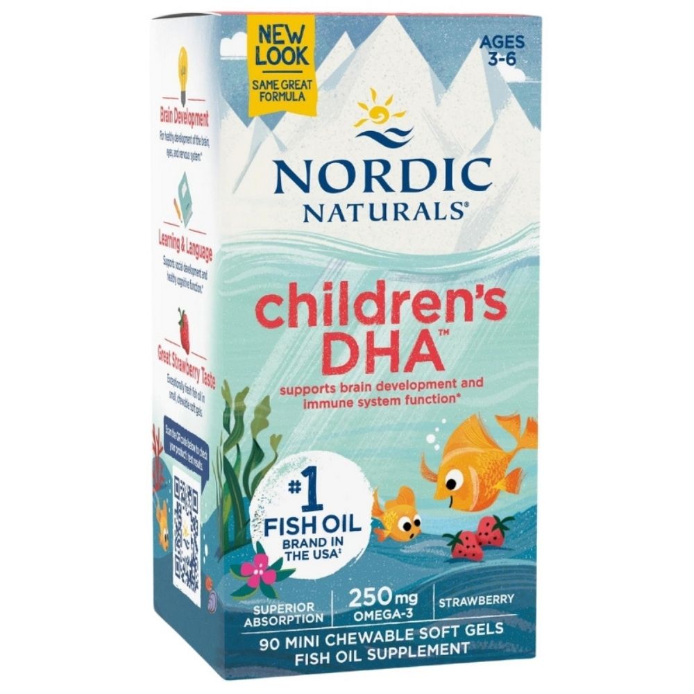 Nordic Naturals DHA 250 mg - 90 mini kapsulas bērniem