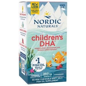 Nordic Naturals DHA 250 mg - 90 mini kapsulas bērniem