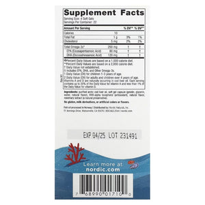 Nordic Naturals DHA 250 mg - 90 mini kapsulas bērniem