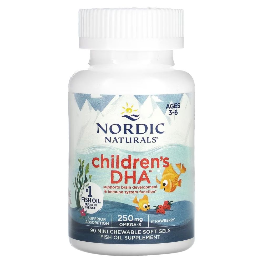 Nordic Naturals DHA 250 mg - 90 mini kapsulas bērniem