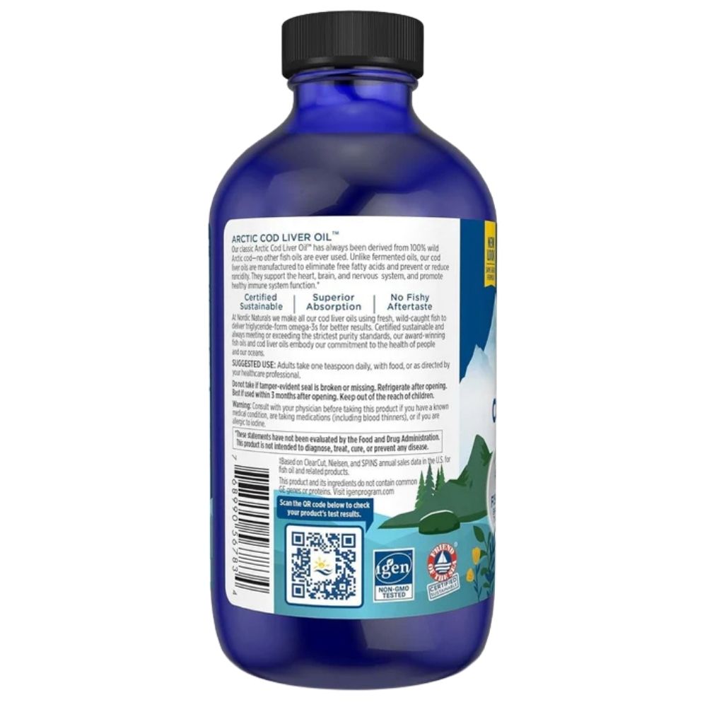 Nordic Naturals Arctic mencu aknu eļļa zemeņu - 237 ml