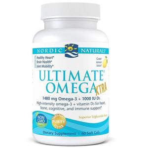 Nordic Naturals Ultimate Omega Xtra + D3 citrons - 60 kapsulas