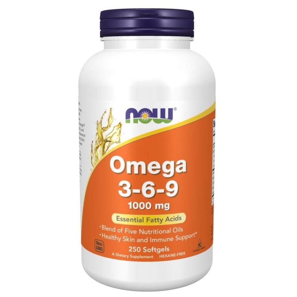Now Foods Omega 3-6-9 1000 mg - 250 kapsulas