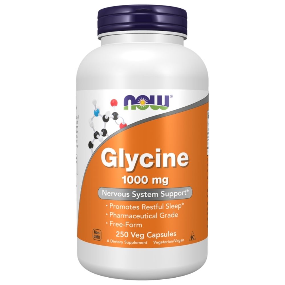 Now Foods Glicīns 1000 mg - 250 kapsulas