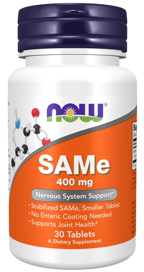 Now Foods SAMe (S-adenozil-L-metionīns) 400 mg - 30 tabletes