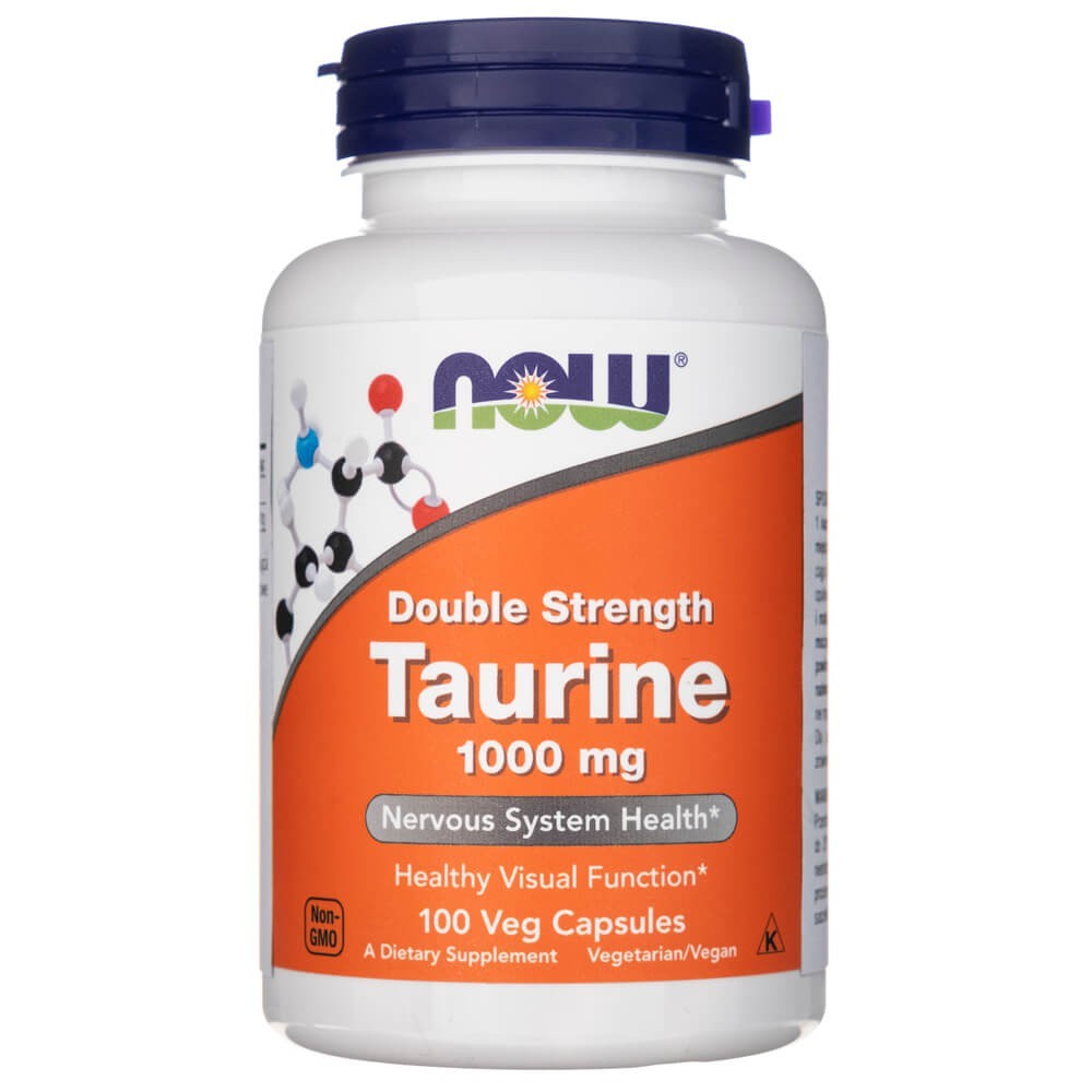Now Foods Taurine Double Strength 1000 mg - 100 kapsulas