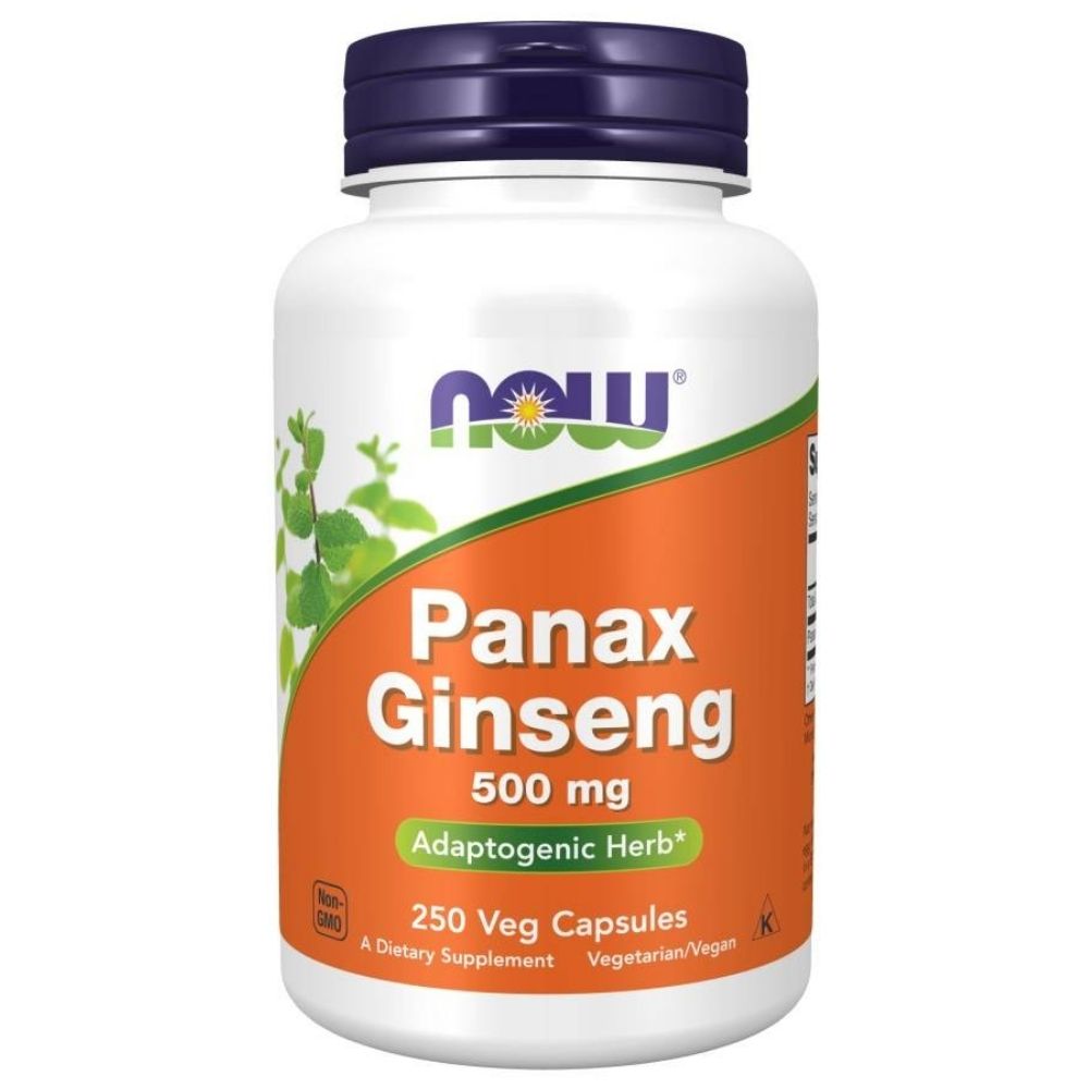 Now Foods Žeņšeņs 500 mg (Panax Ginseng) - 250 kapsulas