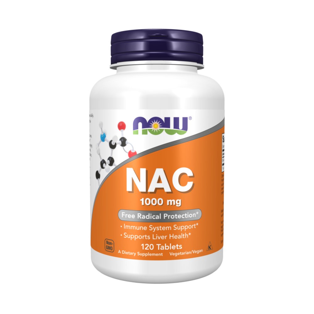 Now Foods NAC N-acetilcisteīns 1000 mg - 120 tabletes