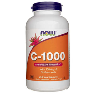 Now Foods vitaminas C-1000 su bioflavonoidais - 250 kapsulių - Magnis.lt