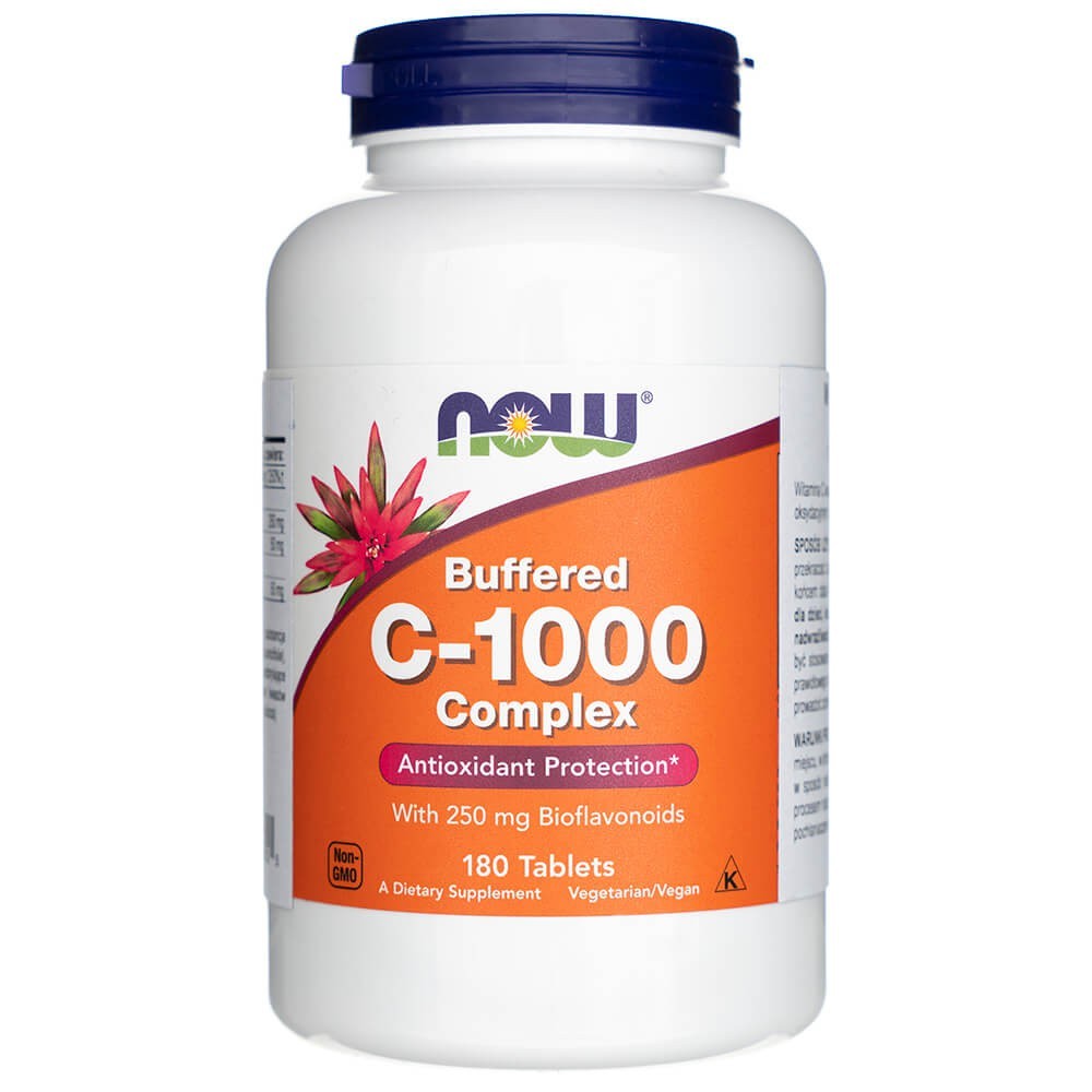 Now Foods vitaminas C-1000 kompleksas, buferēts - 180 tabletes