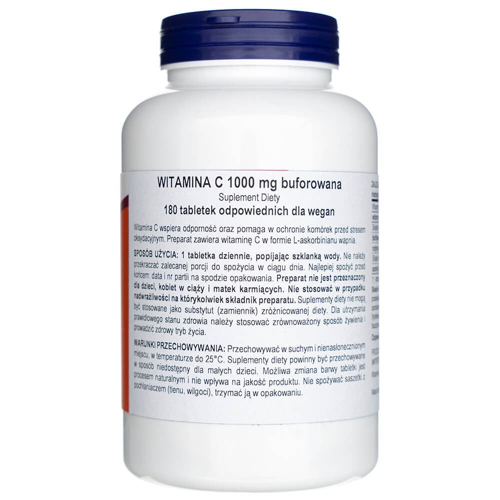 Now Foods vitaminas C-1000 kompleksas, buferēts - 180 tabletes