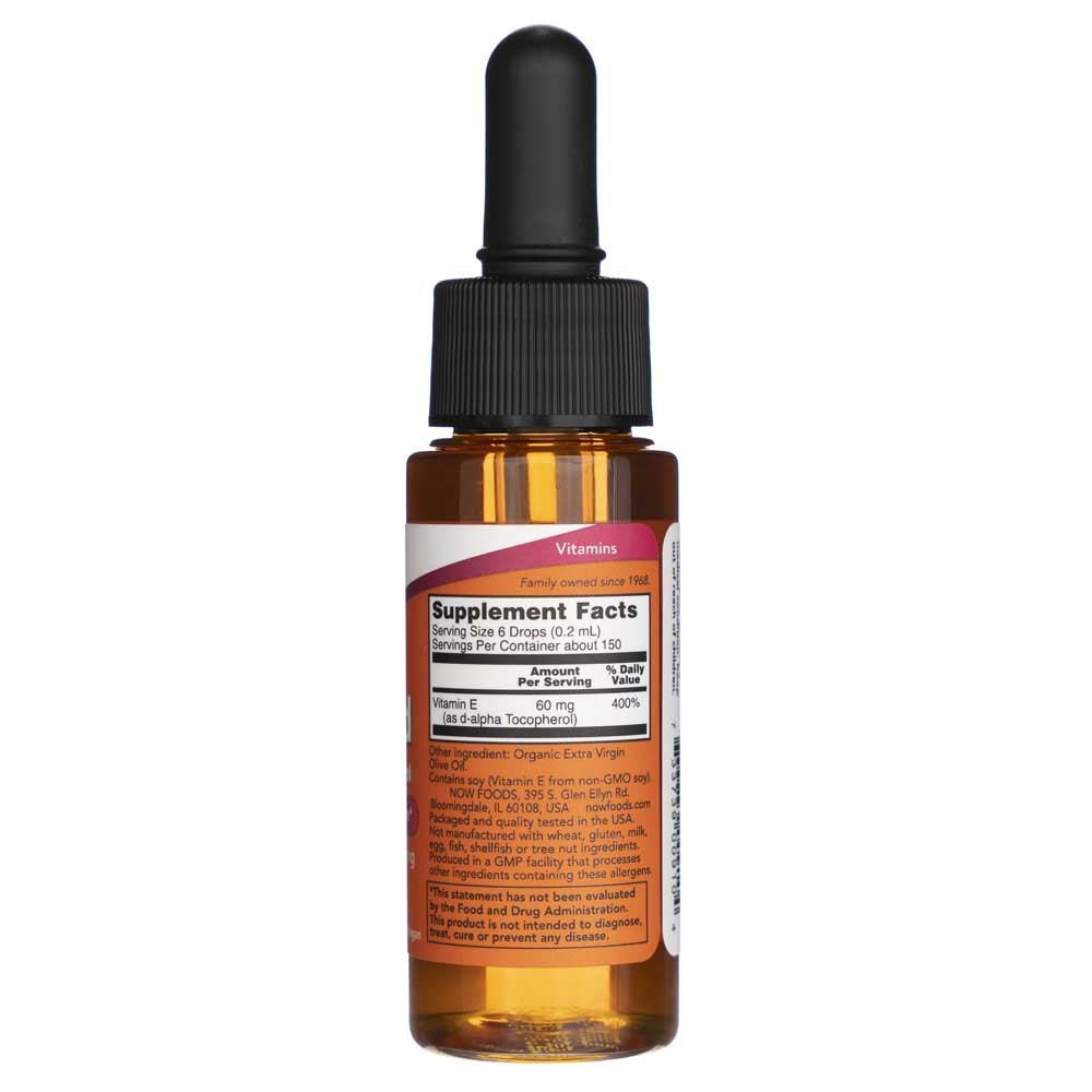 Now Foods E vitamīns, šķidrs - 30 ml