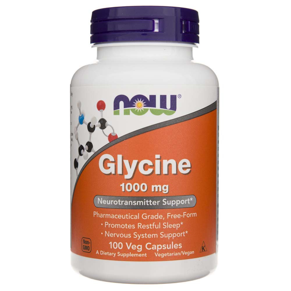 Now Foods Glicīns 1000 mg - 100 kapsulas